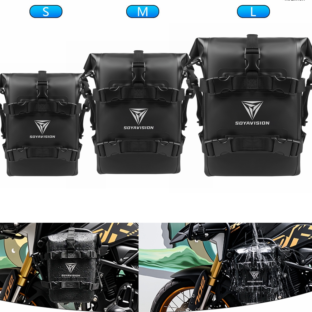 Motorcycle Crash Bar Waterproof Dry Bag - S/M/L Borsa laterale per serbatoio esterno