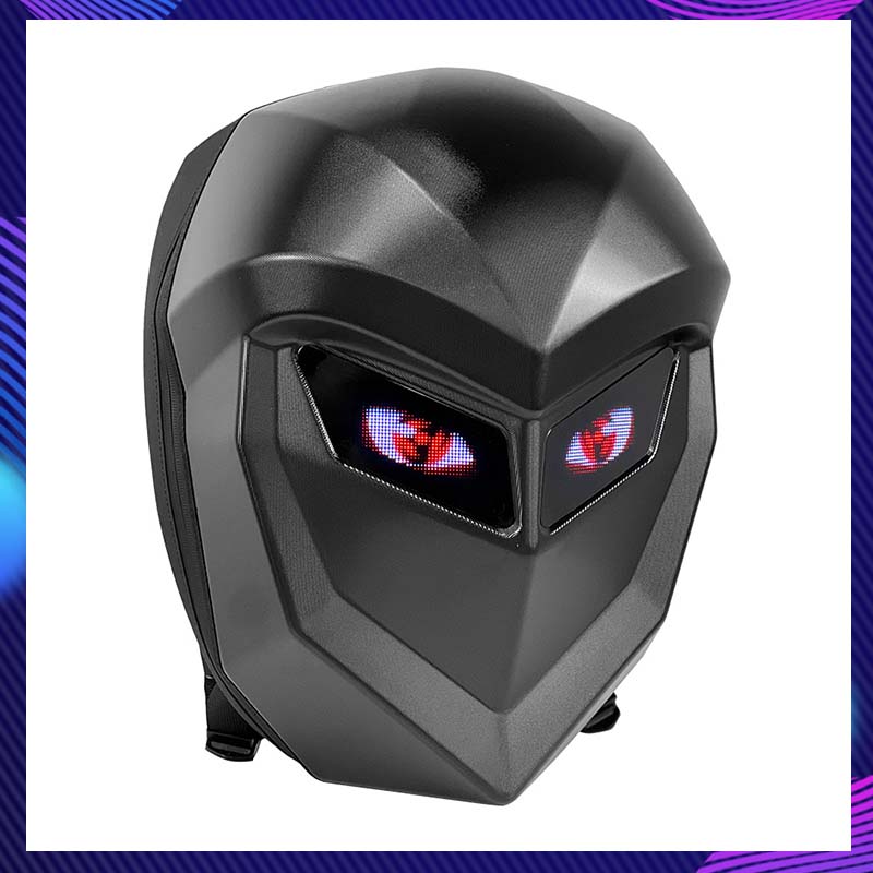 Motorcycle Helmet Backpack Waterproof Led - Borsa per Moto, Zaino Rigido Impermeabile