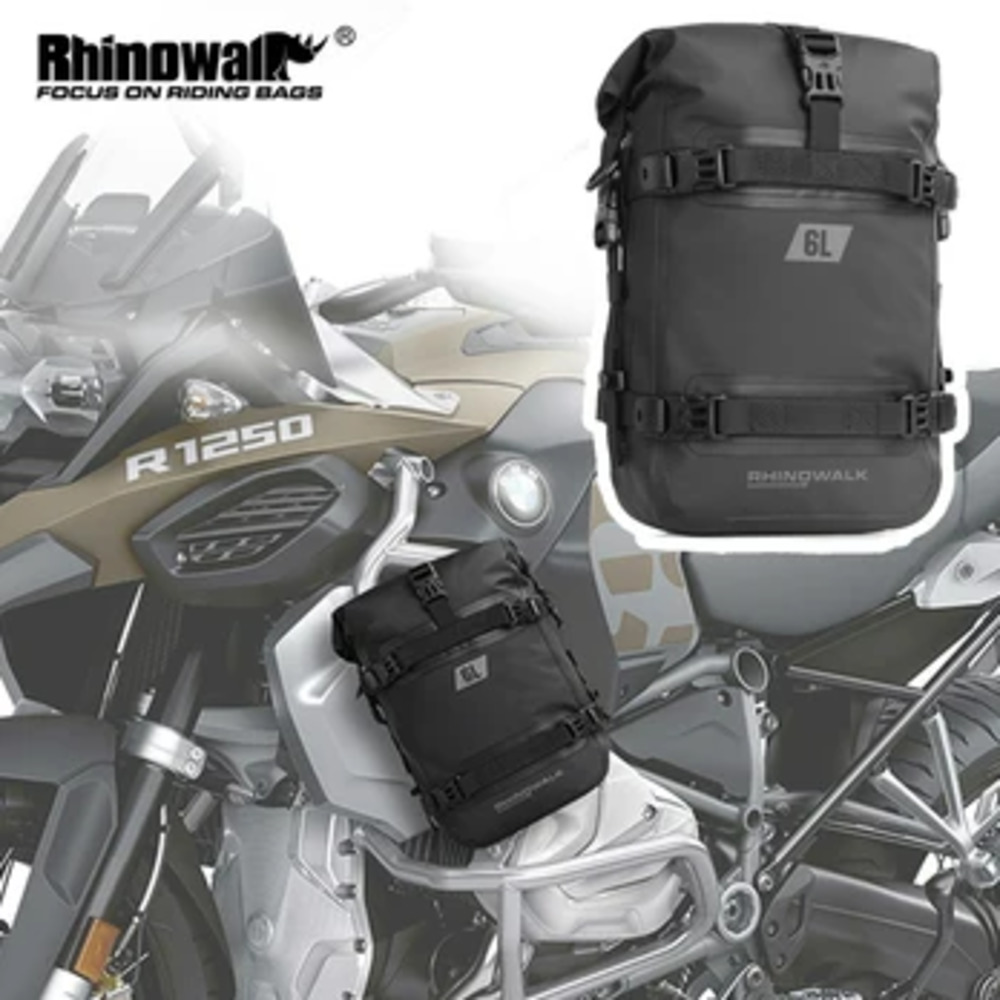 Motorcycle Crash Bar Waterproof Dry Bag - Rhinowalk 6L Crash Bar Dry Bag