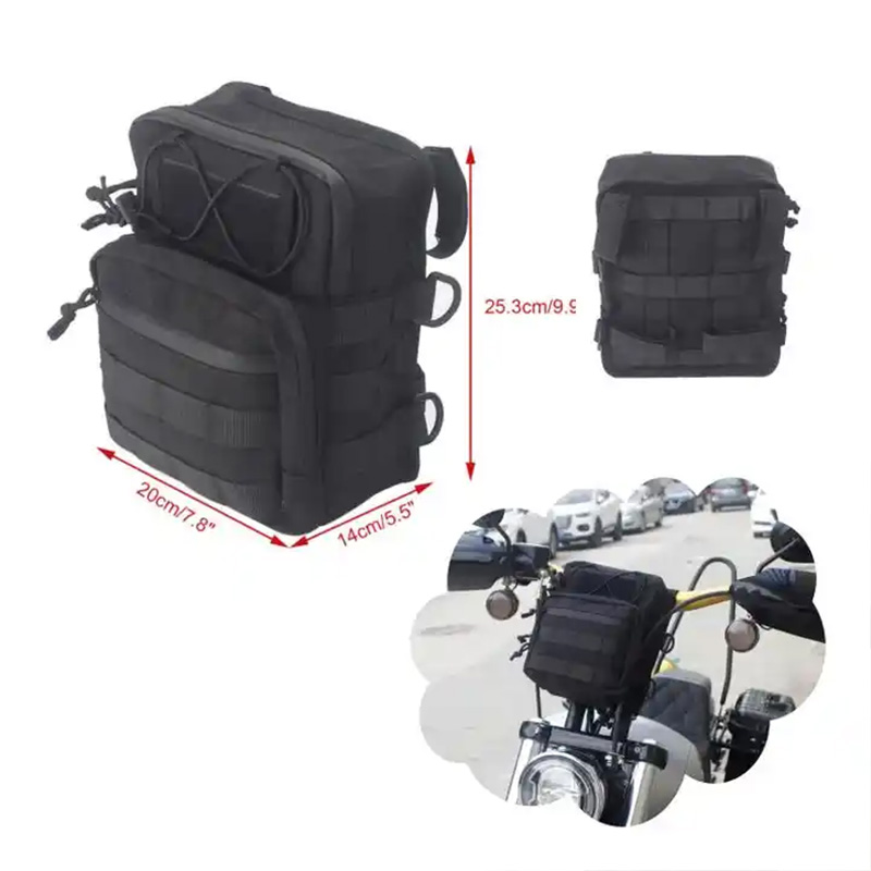 Waterproof Motorcycle Handlebar Bag Pouch - Borsa da manubrio a T per