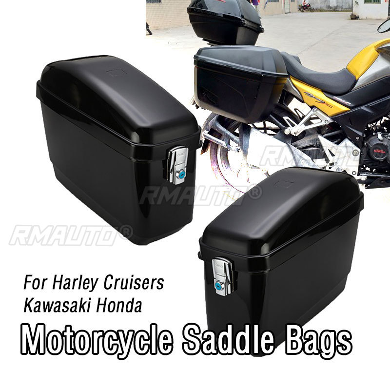 Motorcycle Saddlebags Hard Luggage Panniers - 1 Paio di Bauletti Laterali Universali