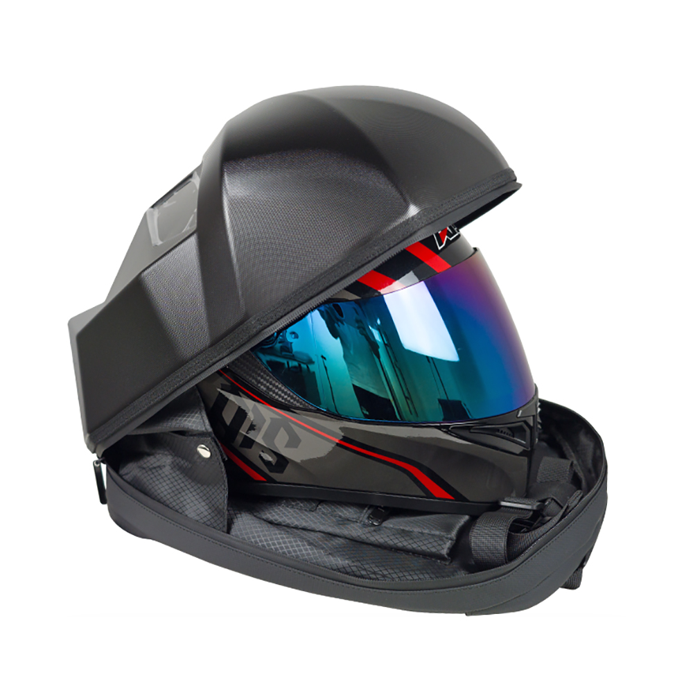 Motorcycle Helmet Backpack Waterproof Led - Zaino per Casco Moto con Doppio