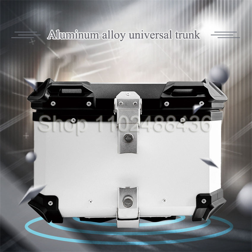 Aluminum Top Case Luggage Box 45L 55L - Bauletto posteriore universale per moto in