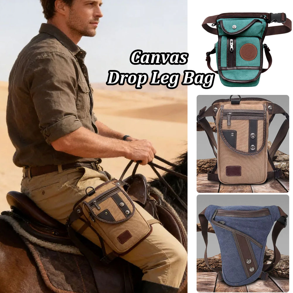 Motorcycle Leg Bag Drop Thigh Pouch - Borsa a tracolla in tela da