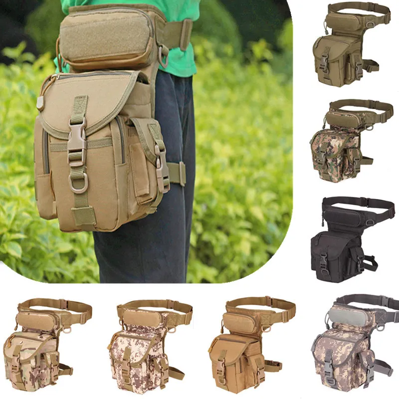 Motorcycle Leg Bag Drop Thigh Pouch - Borsa da gamba outdoor EDC Molle,
