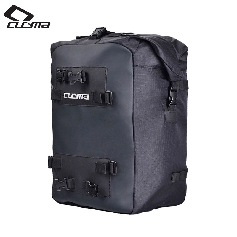 Motorcycle Tail Bag Waterproof Roll Top - CUCYMA Zaino Impermeabile per Moto 30L,