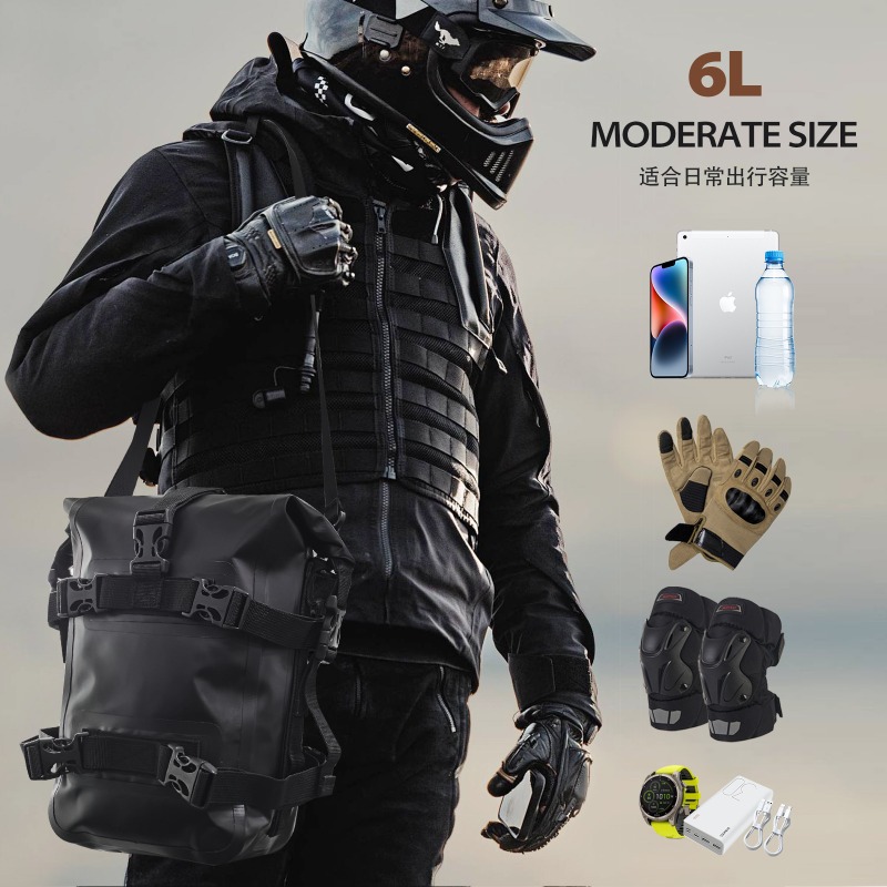 Motorcycle Crash Bar Waterproof Dry Bag - Borsa impermeabile per forcella da moto,