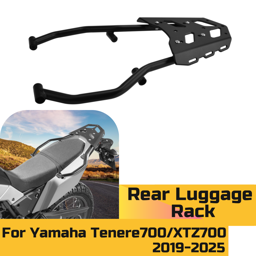 Motorcycle Luggage Rack Rear Carrier Steel - Portapacchi Posteriore per Yamaha Tenere700 2019-2025