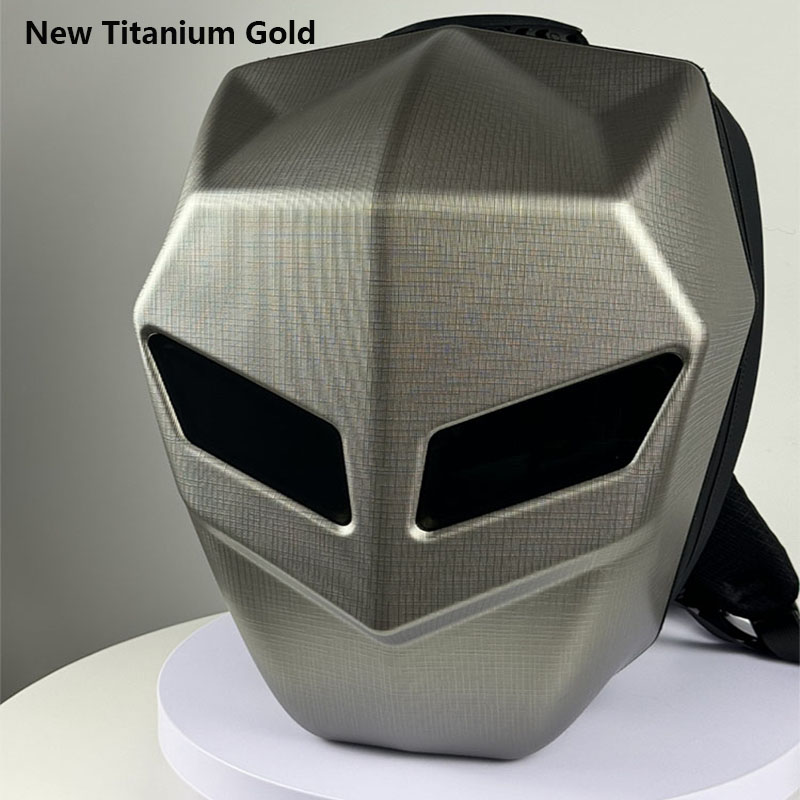 Motorcycle Helmet Backpack Waterproof Led - Zaino da ciclismo Knight con casco