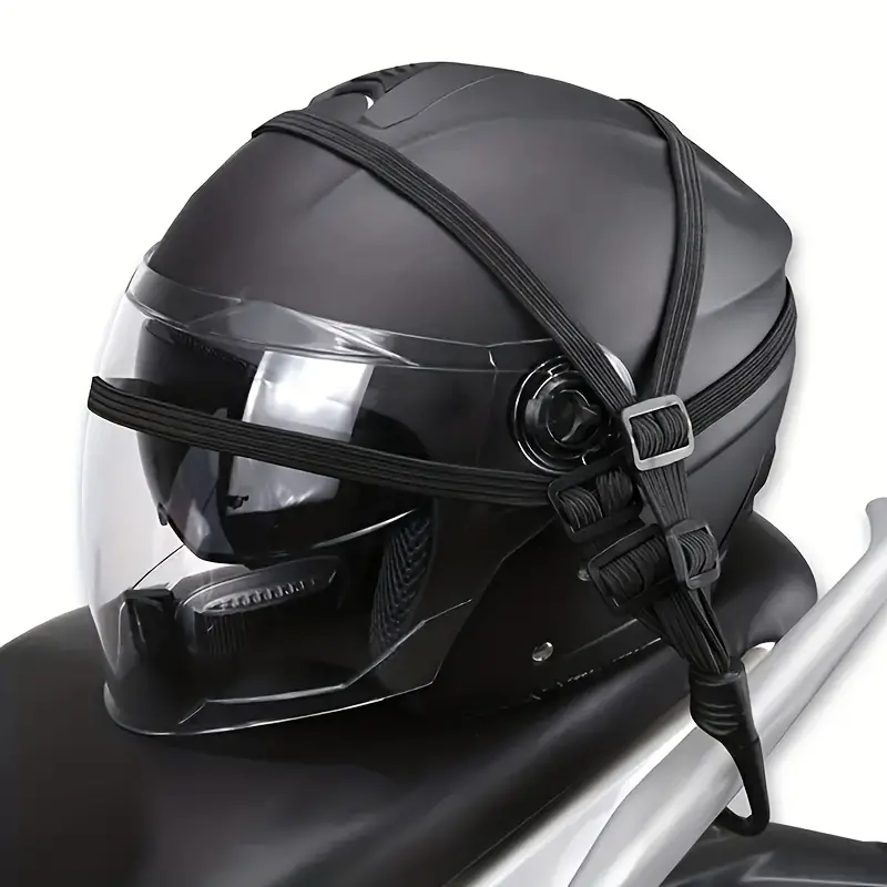 Cargo Net Bungee Cord Motorcycle Helmet - Rete Elastica Resistente per Casco Moto