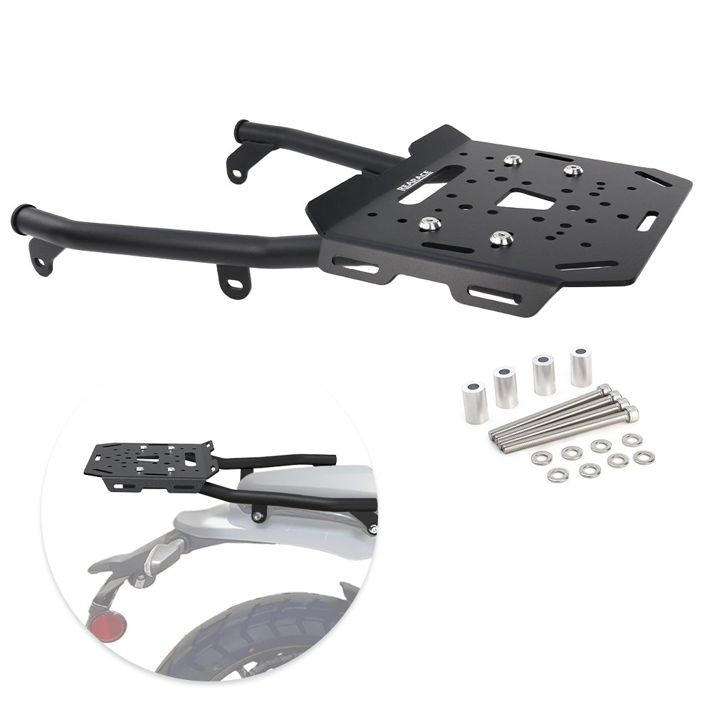 Motorcycle Luggage Rack Rear Carrier Steel - Portapacchi Posteriore Moto Supporto Bauletto Posteriore
