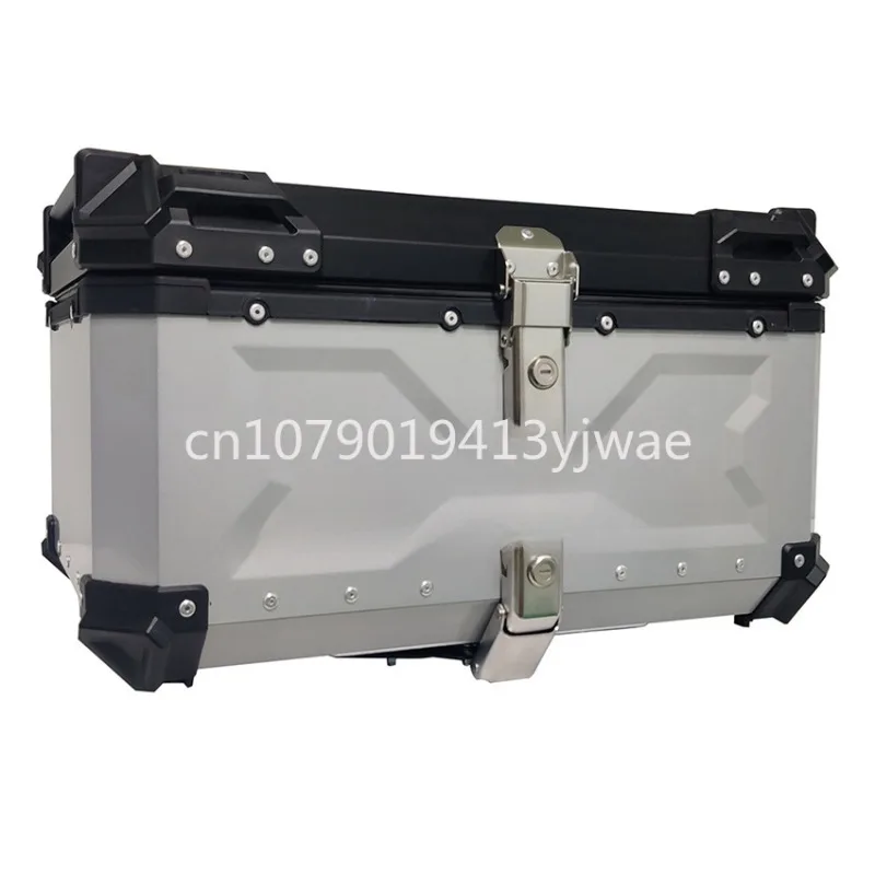 Aluminum Top Case Luggage Box 45L 55L - Bauletto Posteriore Moto Impermeabile in Alluminio