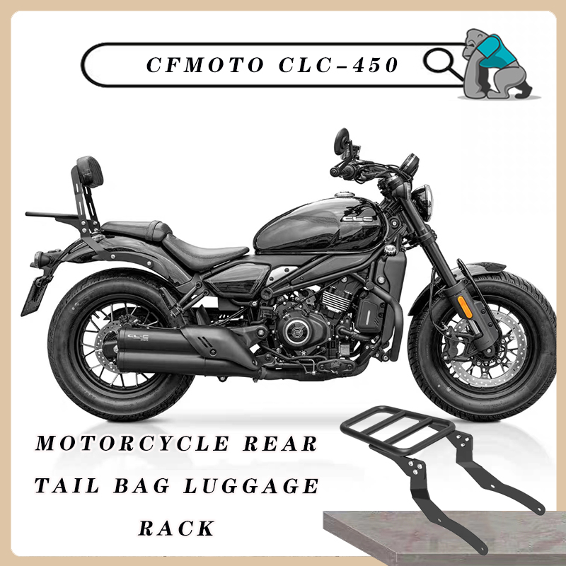 Motorcycle Luggage Rack Rear Carrier Steel - Borsa posteriore per moto Portapacchi per