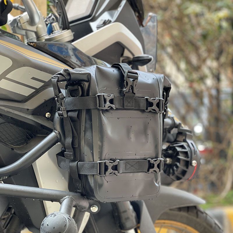 Motorcycle Crash Bar Waterproof Dry Bag - Borsa laterale per serbatoio esterno Borsa