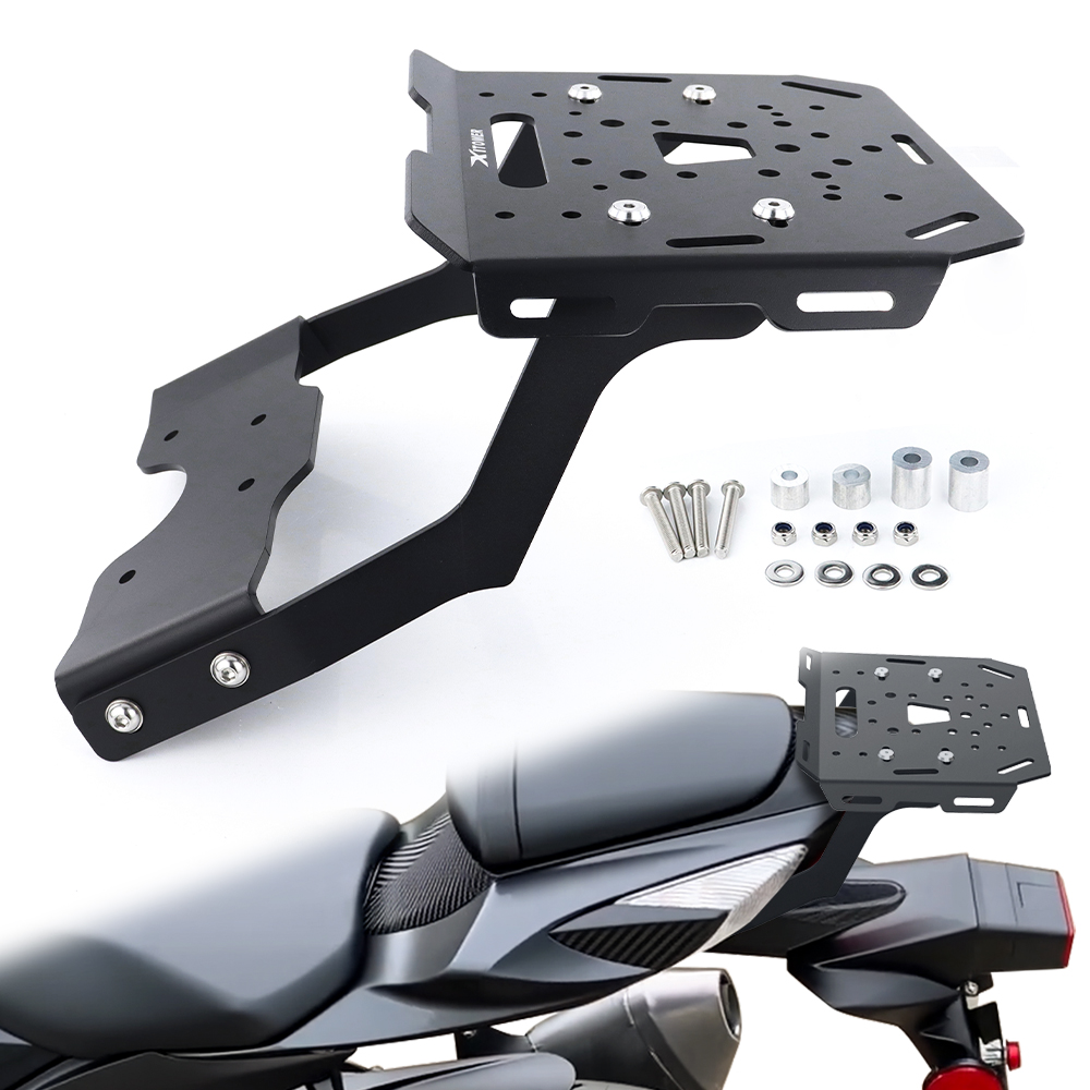 Motorcycle Luggage Rack Rear Carrier Steel - Portapacchi Posteriore Moto Supporto Valigia Posteriore