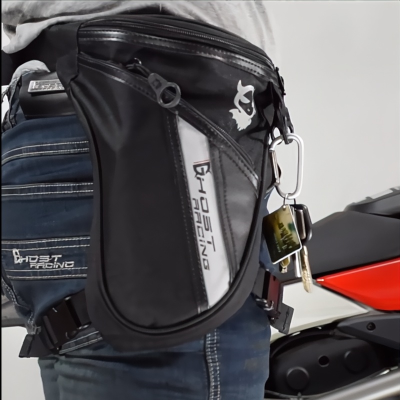 Motorcycle Leg Bag Drop Thigh Pouch - Borsa da Gamba Impermeabile per Uomo,
