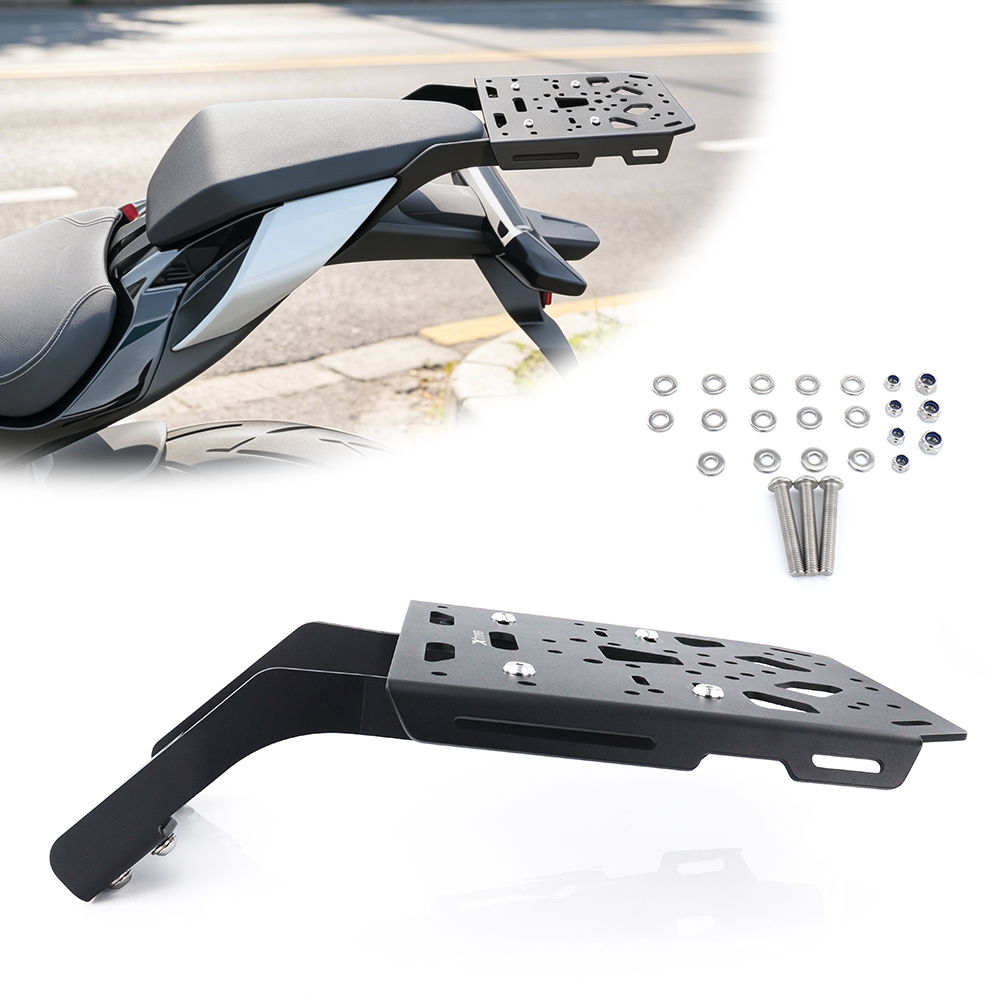 Motorcycle Luggage Rack Rear Carrier Steel - Portapacchi Posteriore Moto Supporto Valigia Bauletto