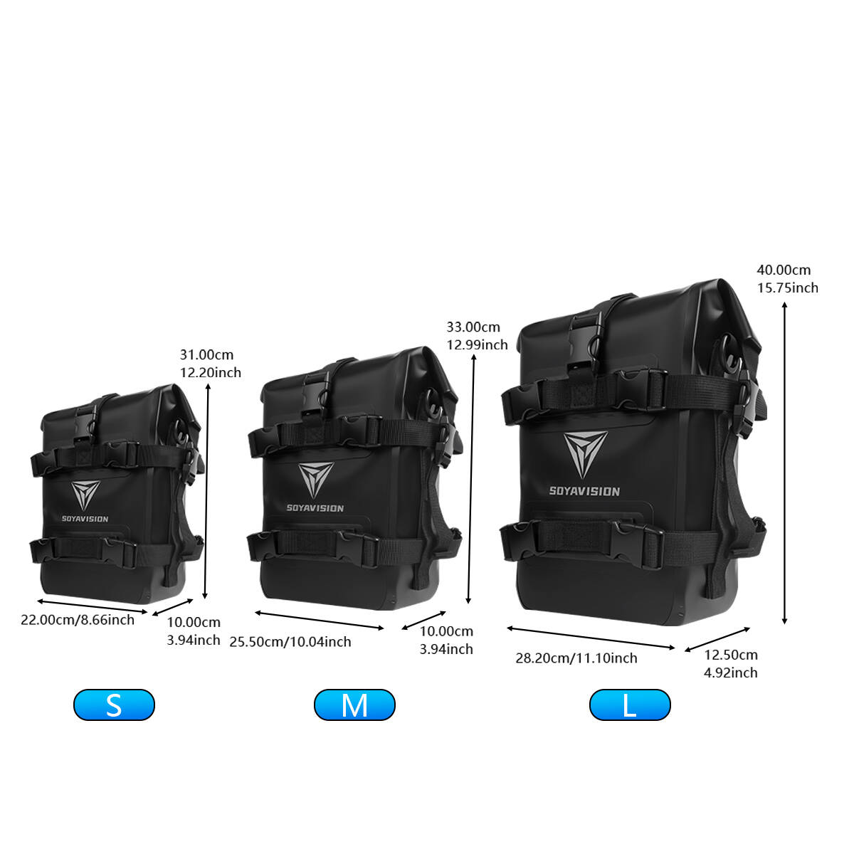 S/M/L Borsa laterale per serba - Motorcycle Crash Bar Waterproof Dry Bag recensione e prezzo
