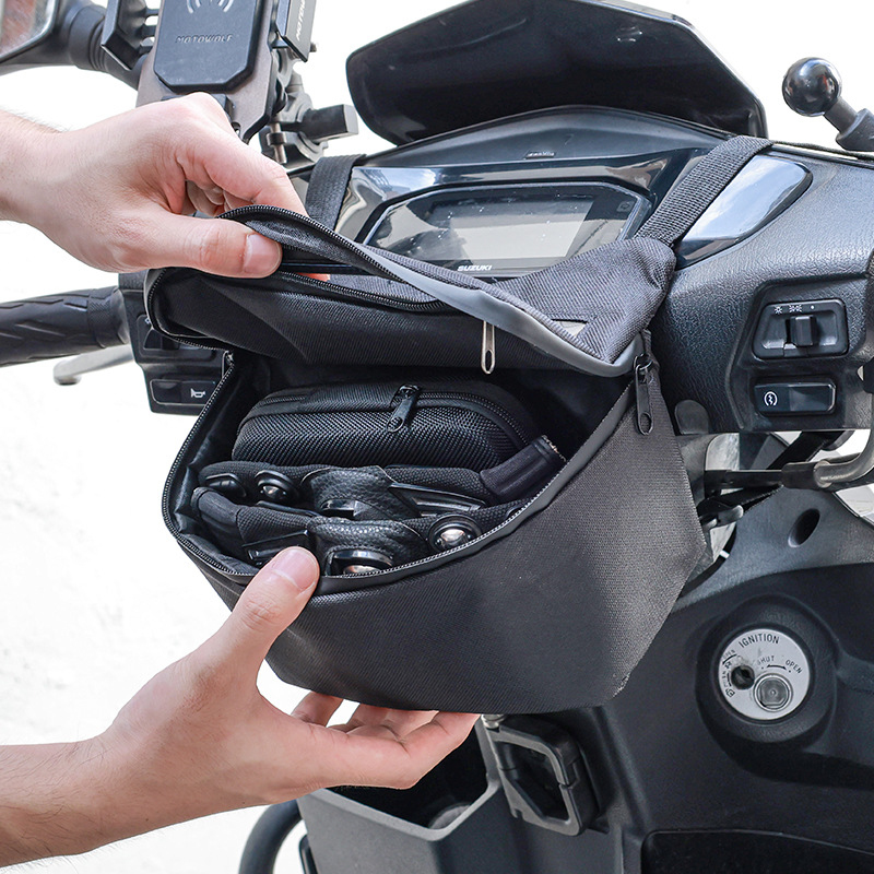 Borsa Impermeabile per Manubri - Waterproof Motorcycle Handlebar Bag Pouch recensione e prezzo