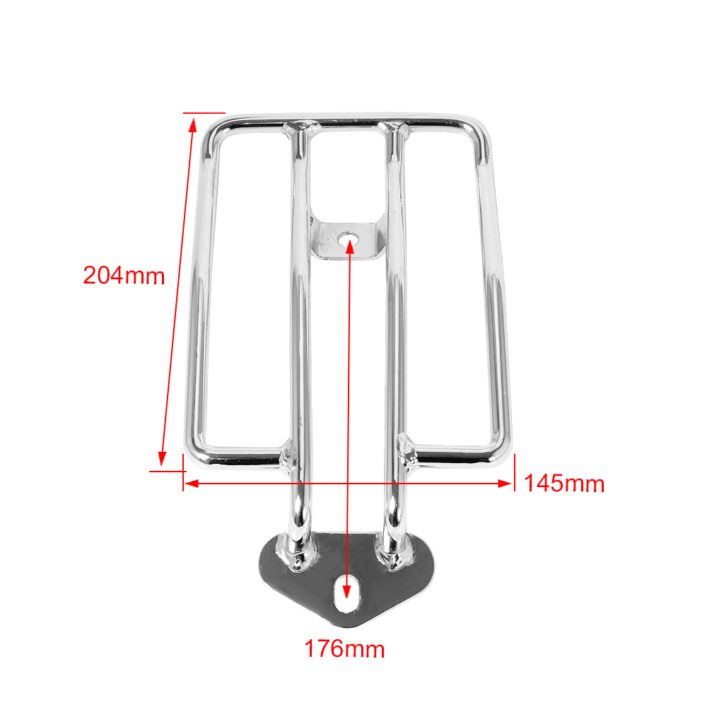 Portapacchi Posteriore Nero/Cr - Motorcycle Luggage Rack Rear Carrier Steel recensione e prezzo