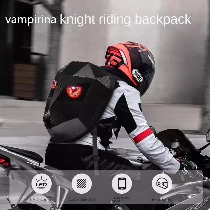 LOY LED Mochila Knight Zaino d - Motorcycle Helmet Backpack Waterproof Led recensione e prezzo