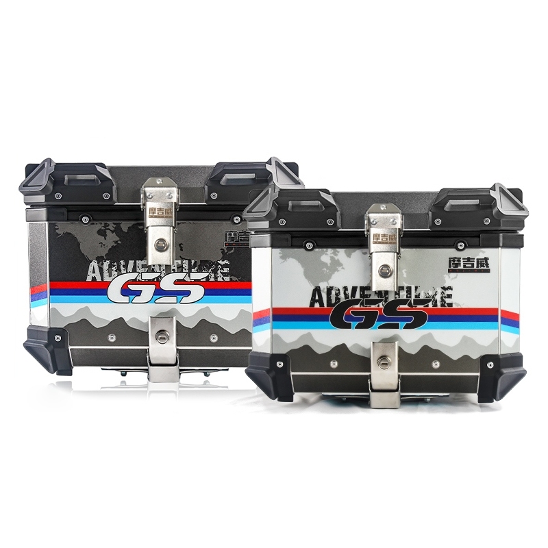 Baule posteriore per moto Scat - Aluminum Top Case Luggage Box 45L 55L recensione e prezzo
