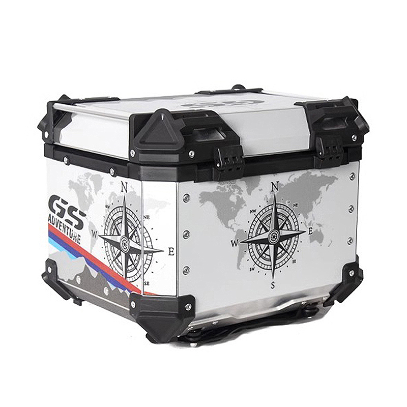 Baule posteriore per moto Scat - Aluminum Top Case Luggage Box 45L 55L recensione e prezzo
