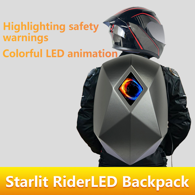 Zaino per Casco Moto LED Bluet - Motorcycle Helmet Backpack Waterproof Led recensione e prezzo