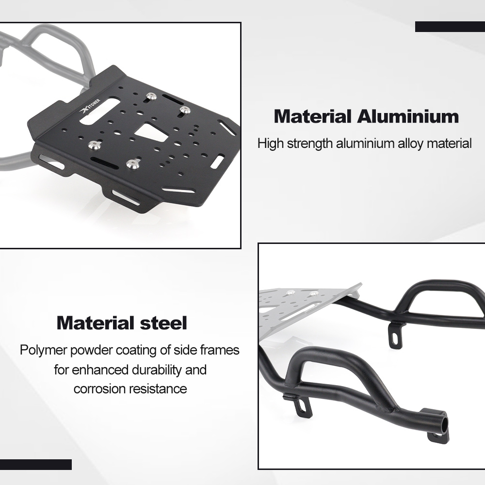 Portapacchi Posteriore Moto pe - Motorcycle Luggage Rack Rear Carrier Steel recensione e prezzo