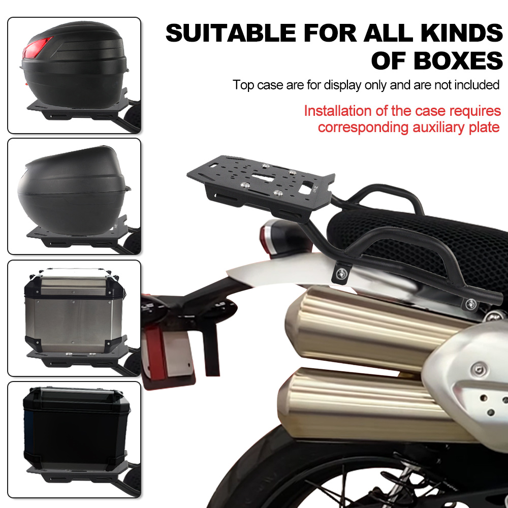 Portapacchi Posteriore Moto pe - Motorcycle Luggage Rack Rear Carrier Steel recensione e prezzo