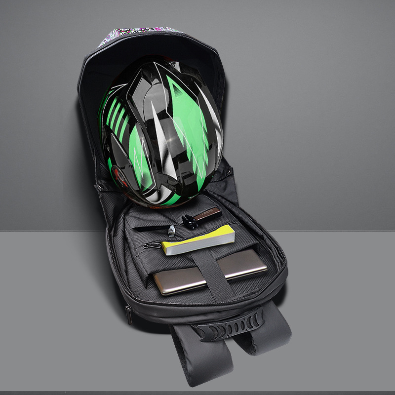 Zaino da Moto Luminoso con LED - Motorcycle Helmet Backpack Waterproof Led recensione e prezzo