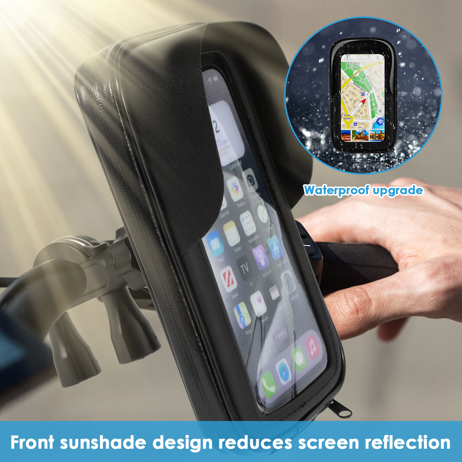 Borsa porta cellulare per bici - Waterproof Motorcycle Handlebar Bag Pouch recensione e prezzo