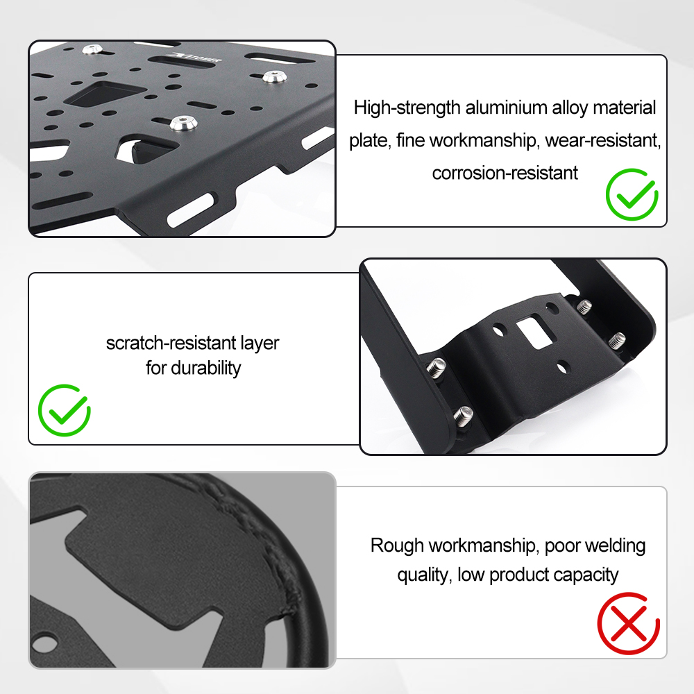 Portapacchi Posteriore per Mot - Motorcycle Luggage Rack Rear Carrier Steel recensione e prezzo