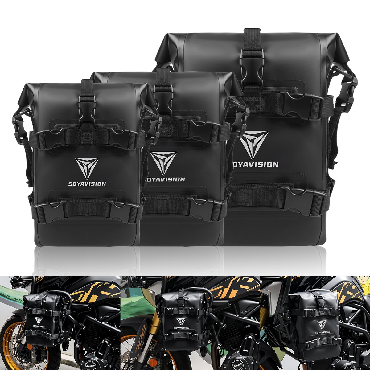 Borsa laterale per serbatoio e - Motorcycle Crash Bar Waterproof Dry Bag recensione e prezzo
