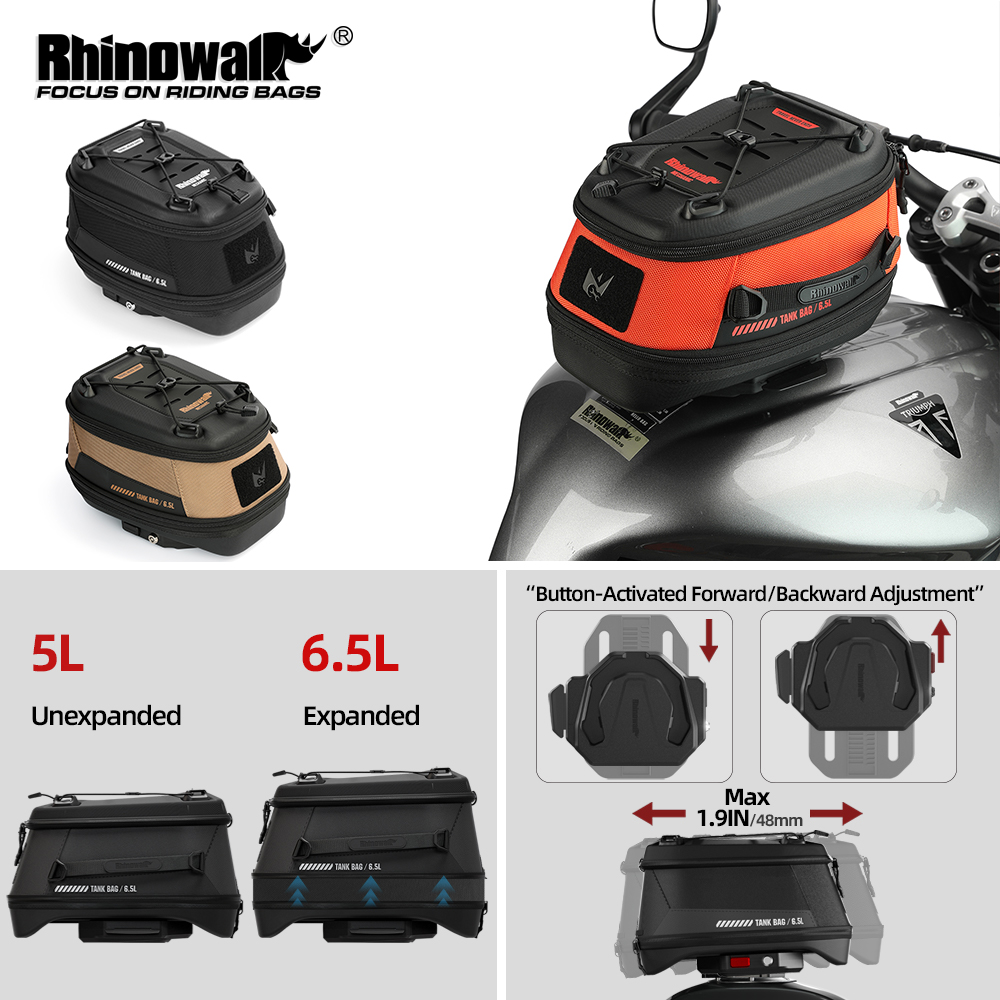 Rhinowalk Borsa da serbatoio m - Motorcycle Tank Bag Magnetic Quick Release recensione e prezzo
