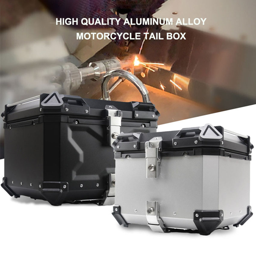 Bauletto posteriore universale - Aluminum Top Case Luggage Box 45L 55L recensione e prezzo