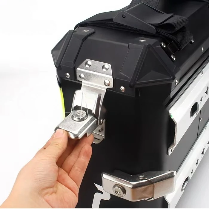 2 pz. Borse laterali in allumi - Motorcycle Saddlebags Hard Luggage Panniers recensione e prezzo