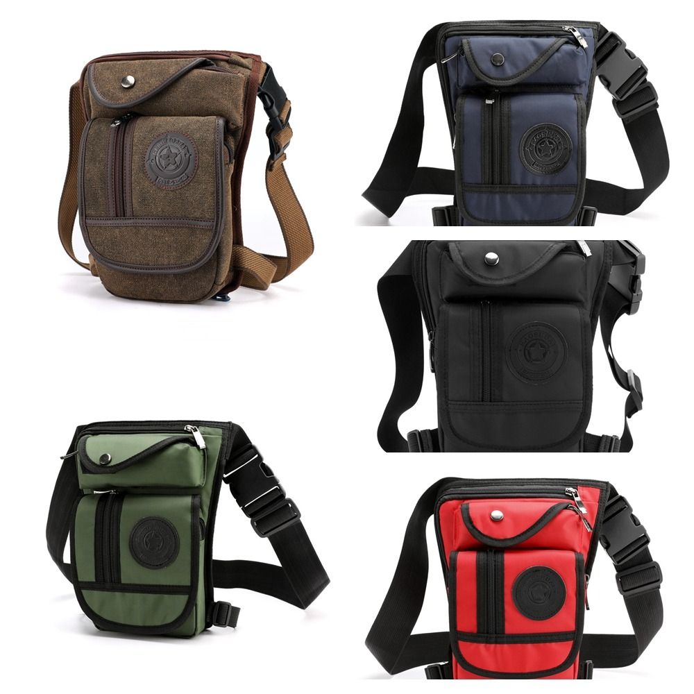 Borsa da uomo in tela, da port - Motorcycle Leg Bag Drop Thigh Pouch recensione e prezzo
