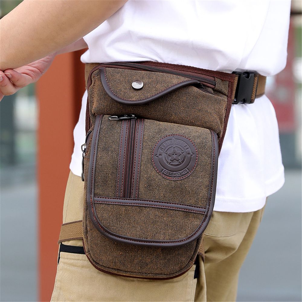 Borsa da uomo in tela, da port - Motorcycle Leg Bag Drop Thigh Pouch recensione e prezzo