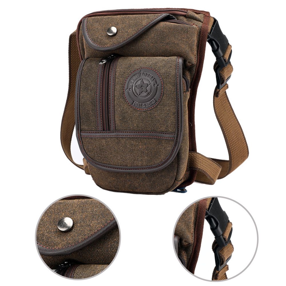 Borsa da uomo in tela, da port - Motorcycle Leg Bag Drop Thigh Pouch recensione e prezzo