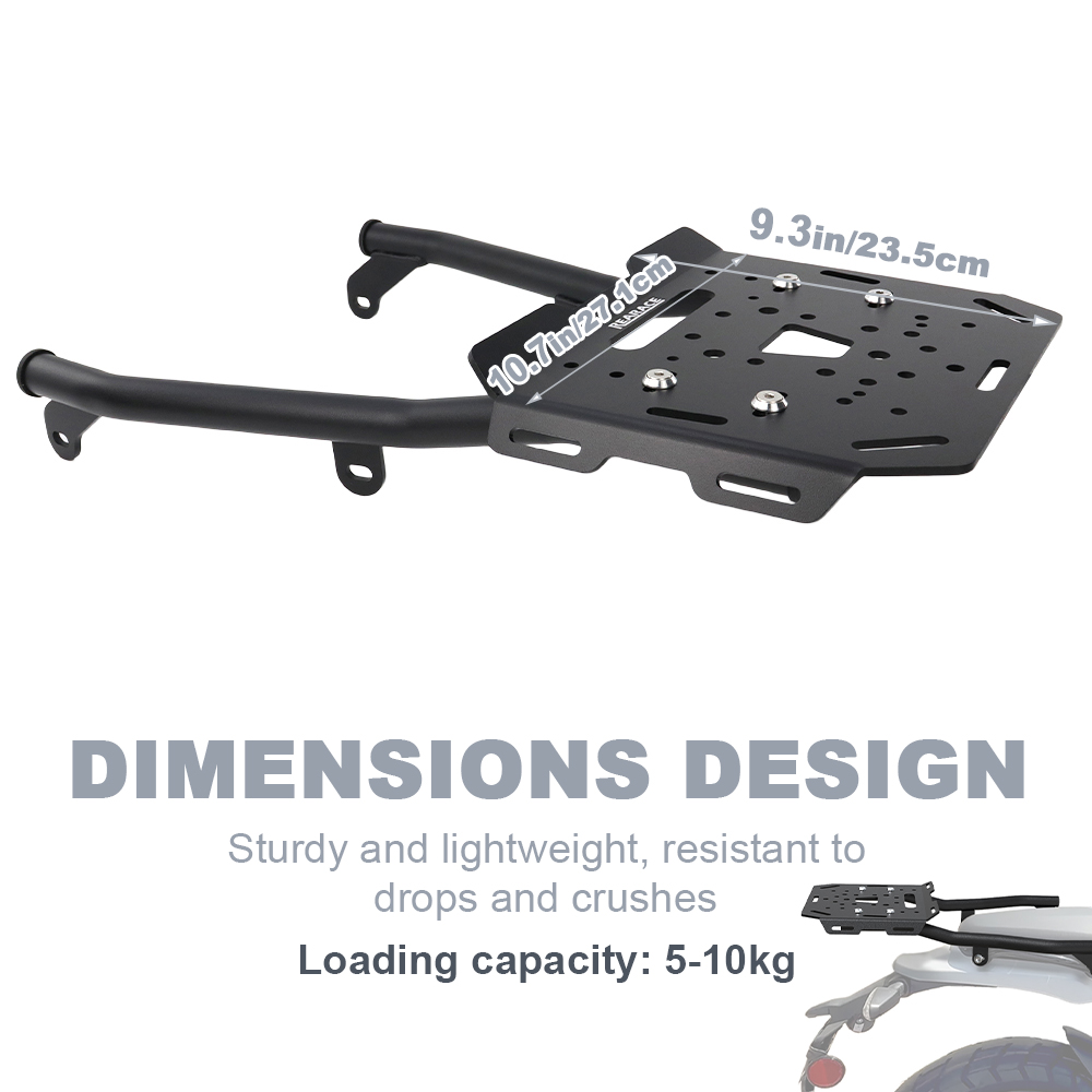 Portapacchi Posteriore Moto Su - Motorcycle Luggage Rack Rear Carrier Steel recensione e prezzo