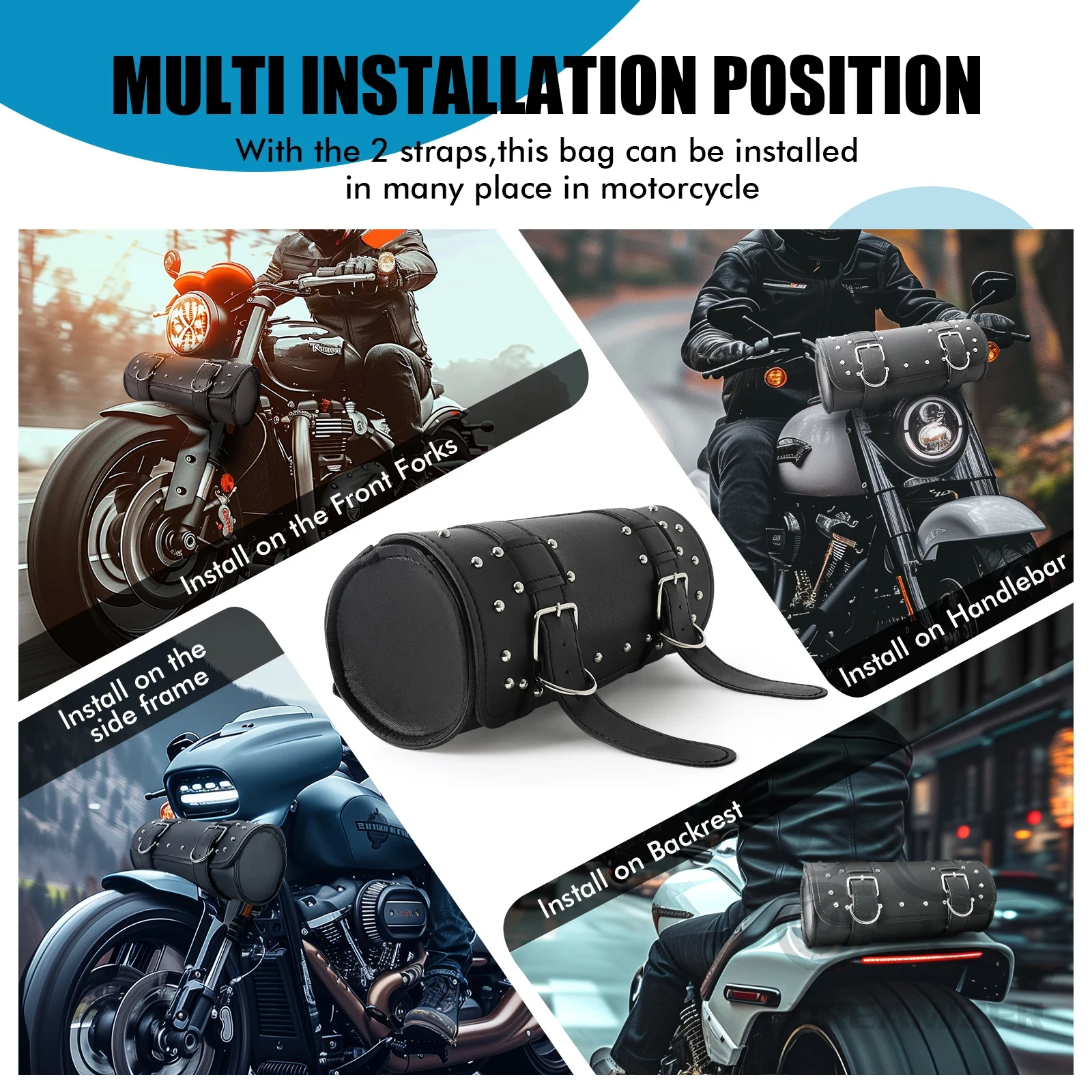 Borsa da manubrio per moto in  - Waterproof Motorcycle Handlebar Bag Pouch recensione e prezzo