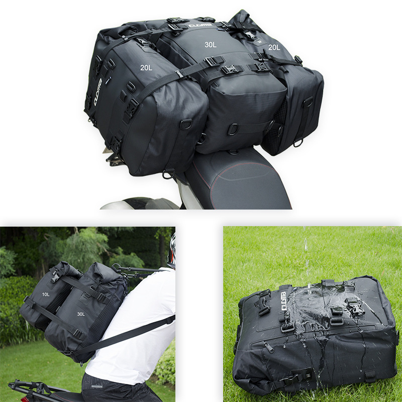 Borsa Impermeabile CUCYMA per  - Motorcycle Tail Bag Waterproof Roll Top recensione e prezzo