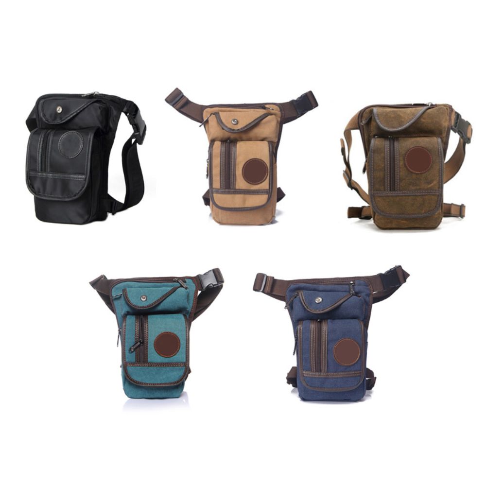 Borsa da uomo in tela, da port - Motorcycle Leg Bag Drop Thigh Pouch recensione e prezzo