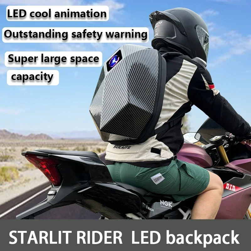 Zaino da ciclismo LED Knight c - Motorcycle Helmet Backpack Waterproof Led recensione e prezzo