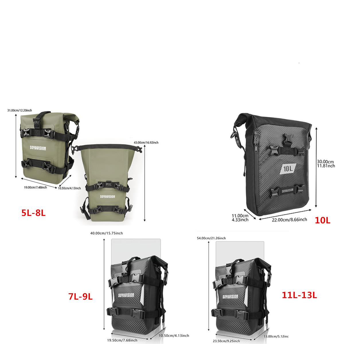 Borsa da moto ADV per barra pa - Motorcycle Crash Bar Waterproof Dry Bag recensione e prezzo