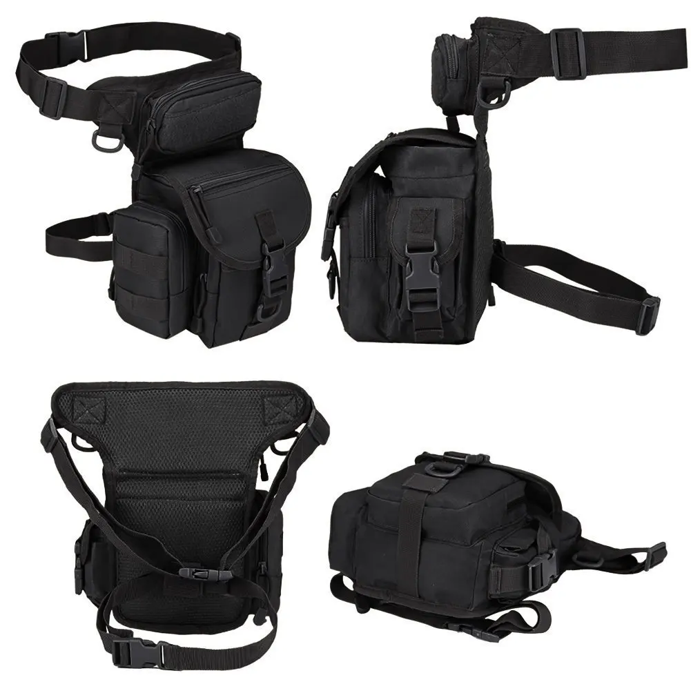 Marsupio tattico per gamba cad - Motorcycle Leg Bag Drop Thigh Pouch recensione e prezzo