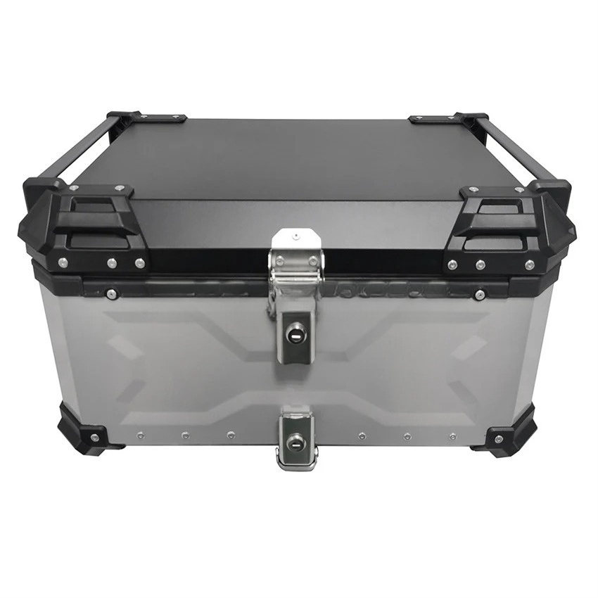 Bauletto posteriore per moto,  - Aluminum Top Case Luggage Box 45L 55L recensione e prezzo