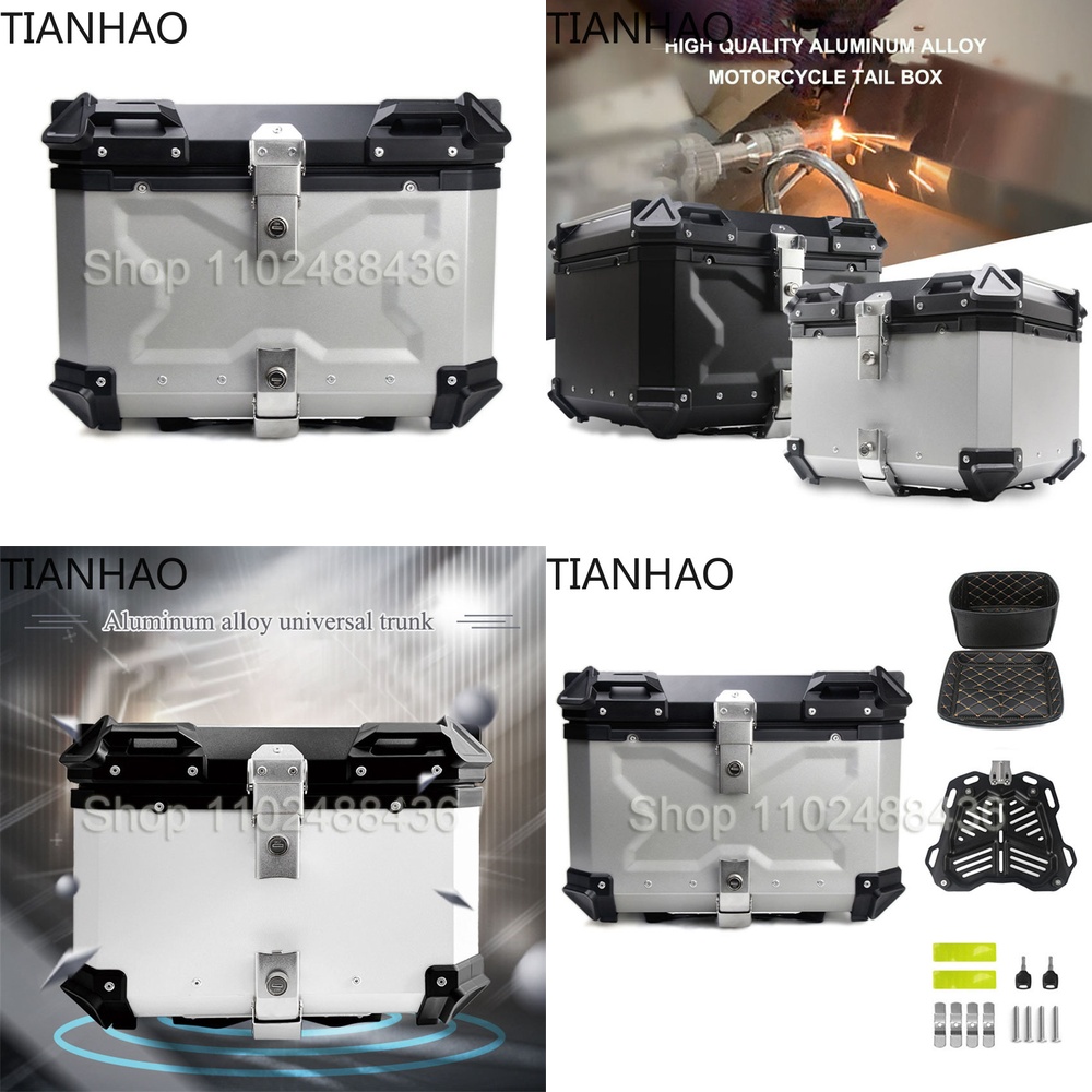 Bauletto Universale per Moto 5 - Aluminum Top Case Luggage Box 45L 55L recensione e prezzo