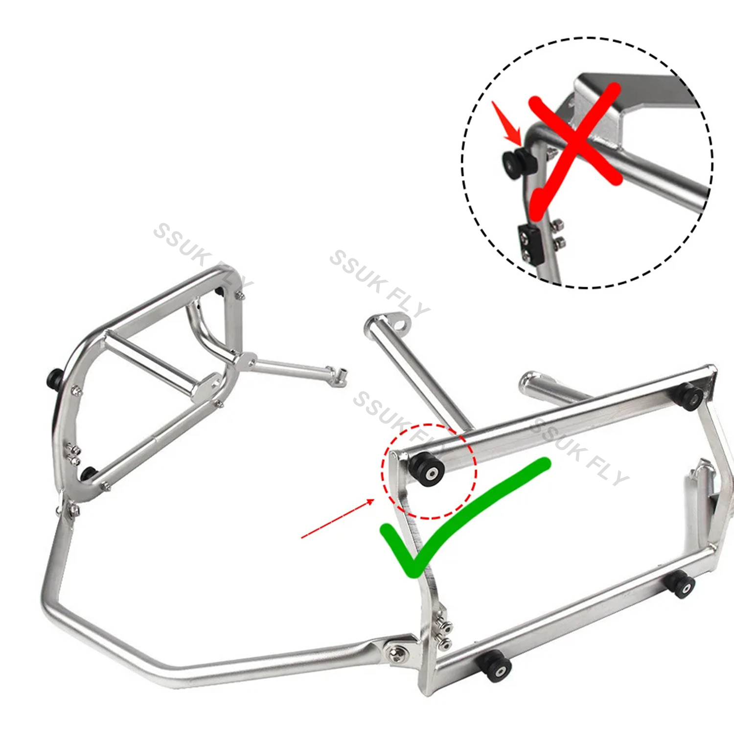 Scatola laterale per moto Cust - Pannier Mounting Bracket Rack Kit Motorcycle recensione e prezzo